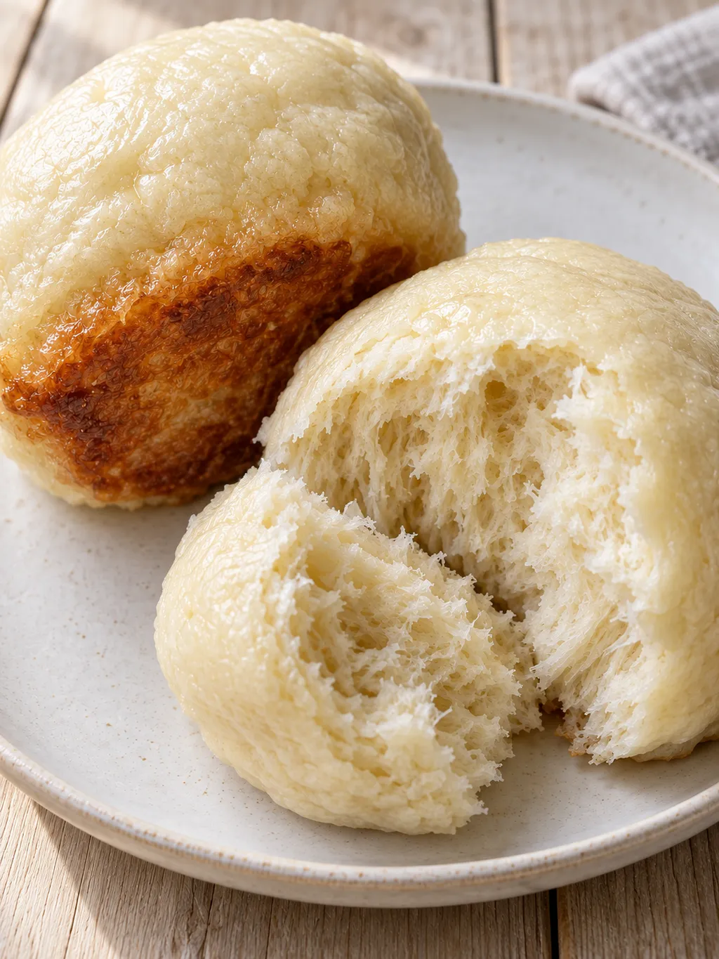 Weiche Dampfnudeln mit zarter Hefekrume und goldbrauner Butterkruste